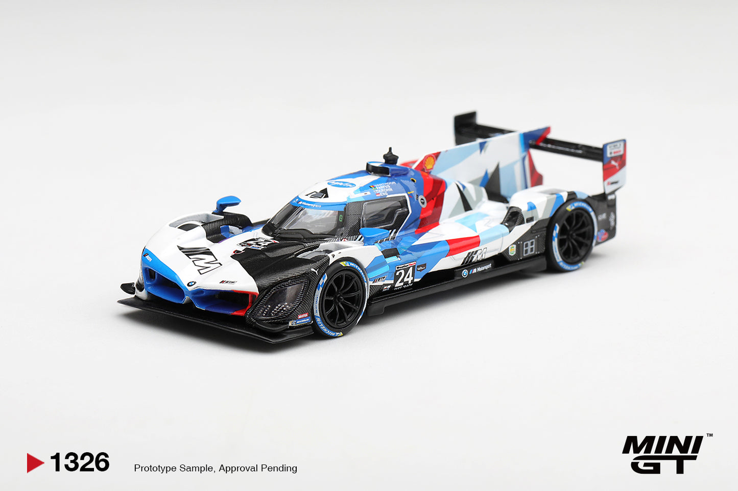 MINI GT BMW M Hybrid V8 GTP #24 Team RLL 2024 IMSA Daytona 24 Hrs | 1326 - PRE ORDER