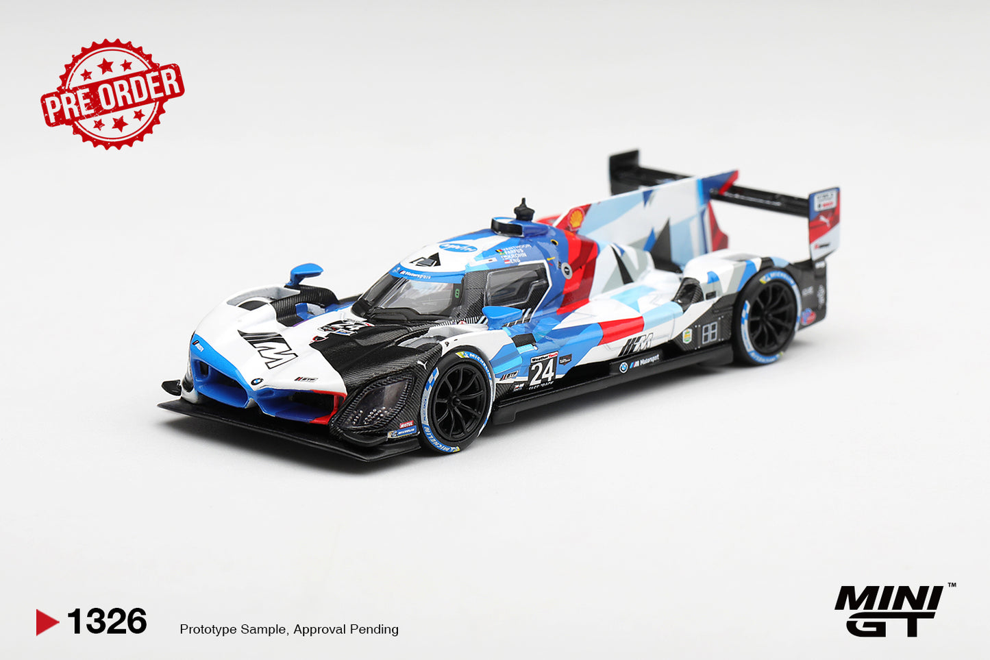 MINI GT BMW M Hybrid V8 GTP #24 Team RLL 2024 IMSA Daytona 24 Hrs | 1326 - PRE ORDER