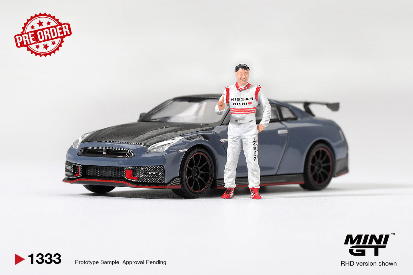 MINI GT Nissan GT-R Nismo 2024 Tsukuba Production Car Lap Record W/ Matsuda Figure | 1333 - PRE ORDER