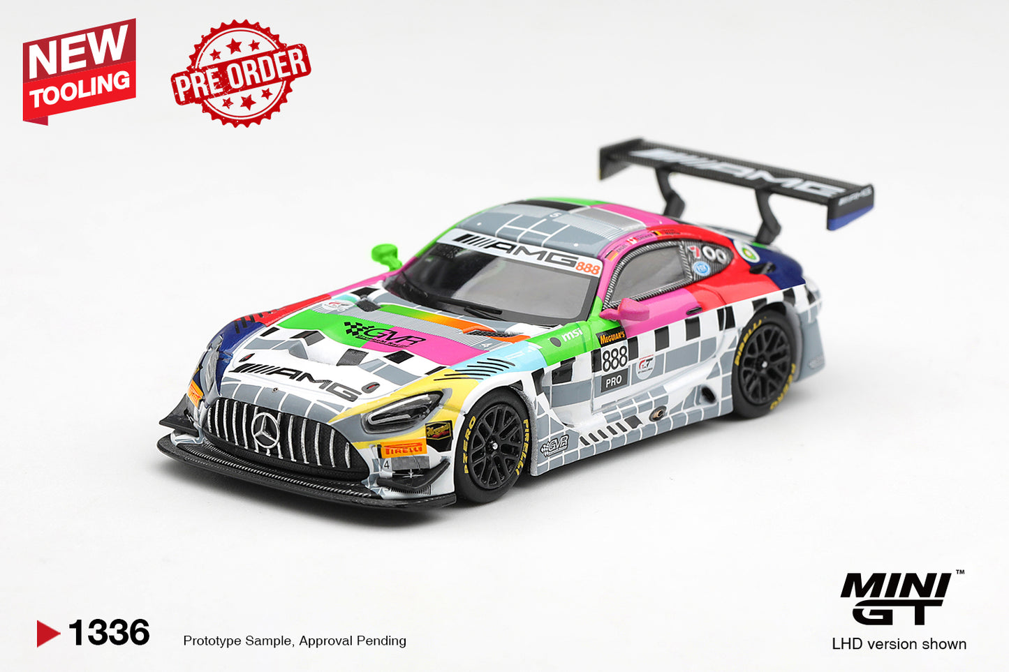 MINI GT Mercedes-AMG GT3 #888 Mercedes-AMG Team GMR Meguiar´s Bathurst 12h 2025 | 1336 - PRE ORDER