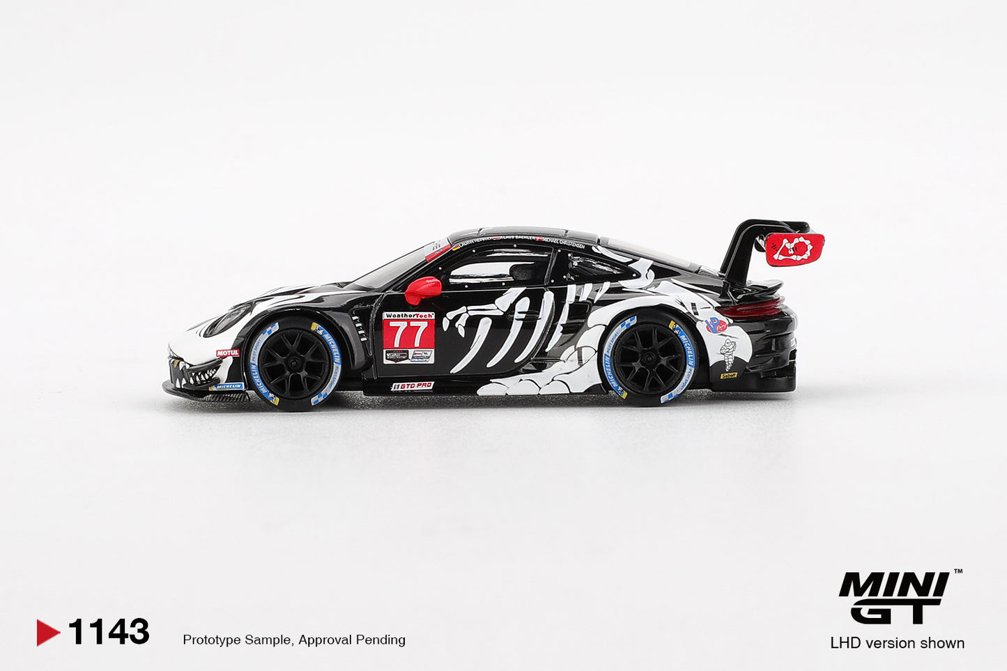 MINI GT Porsche 911 GT3-R #77 AO Racing Petit Le Mans | 1143