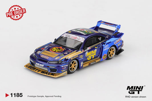 MINI GT Nissan LB-Super Silhouette S15 SILVIA #555 Formula Drift | 1185 - PRE ORDER