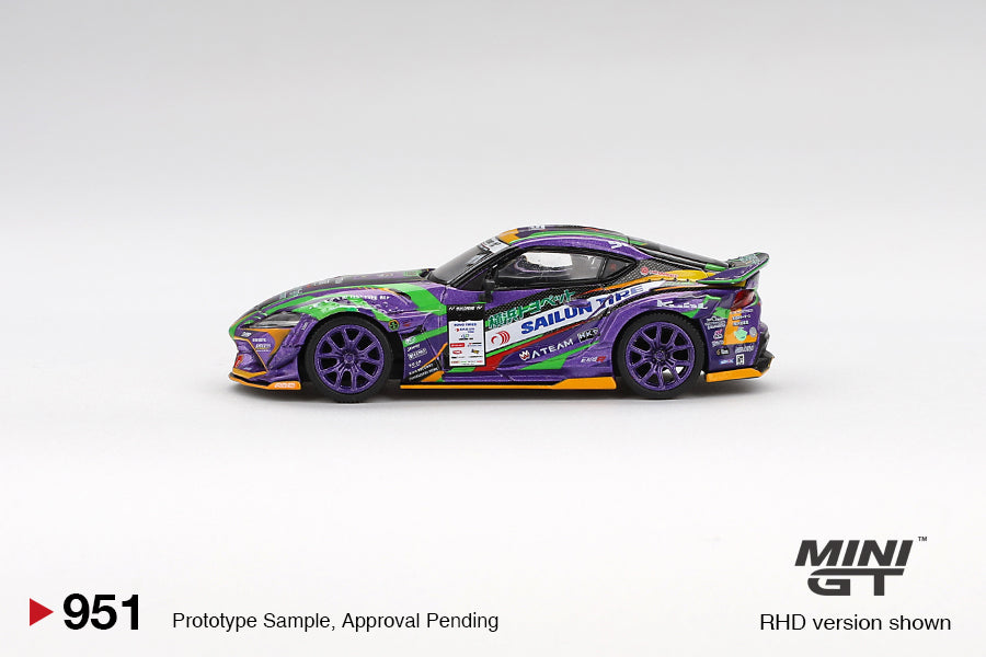 MINI GT Toyota GR Supra KUHL 2021 D1GP Evangelion Racing | 1083