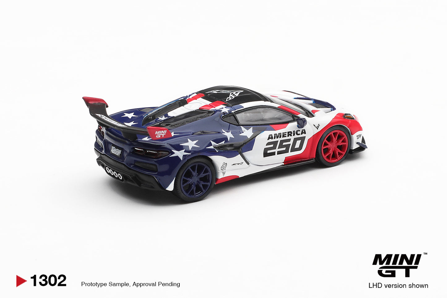 MINI GT Chevrolet Corvette ZR1 America 250 USA Exclusive | 1302 - PRE ORDER