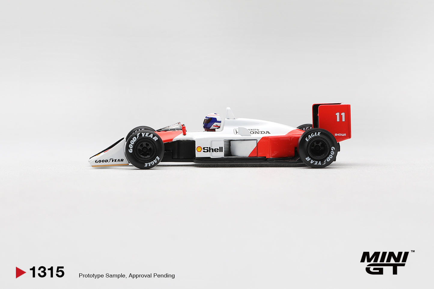 MINI GT McLaren MP4/4 #11 Alain Prost 1988 (Canadian GP 2nd Place) | 1315 - PRE ORDER