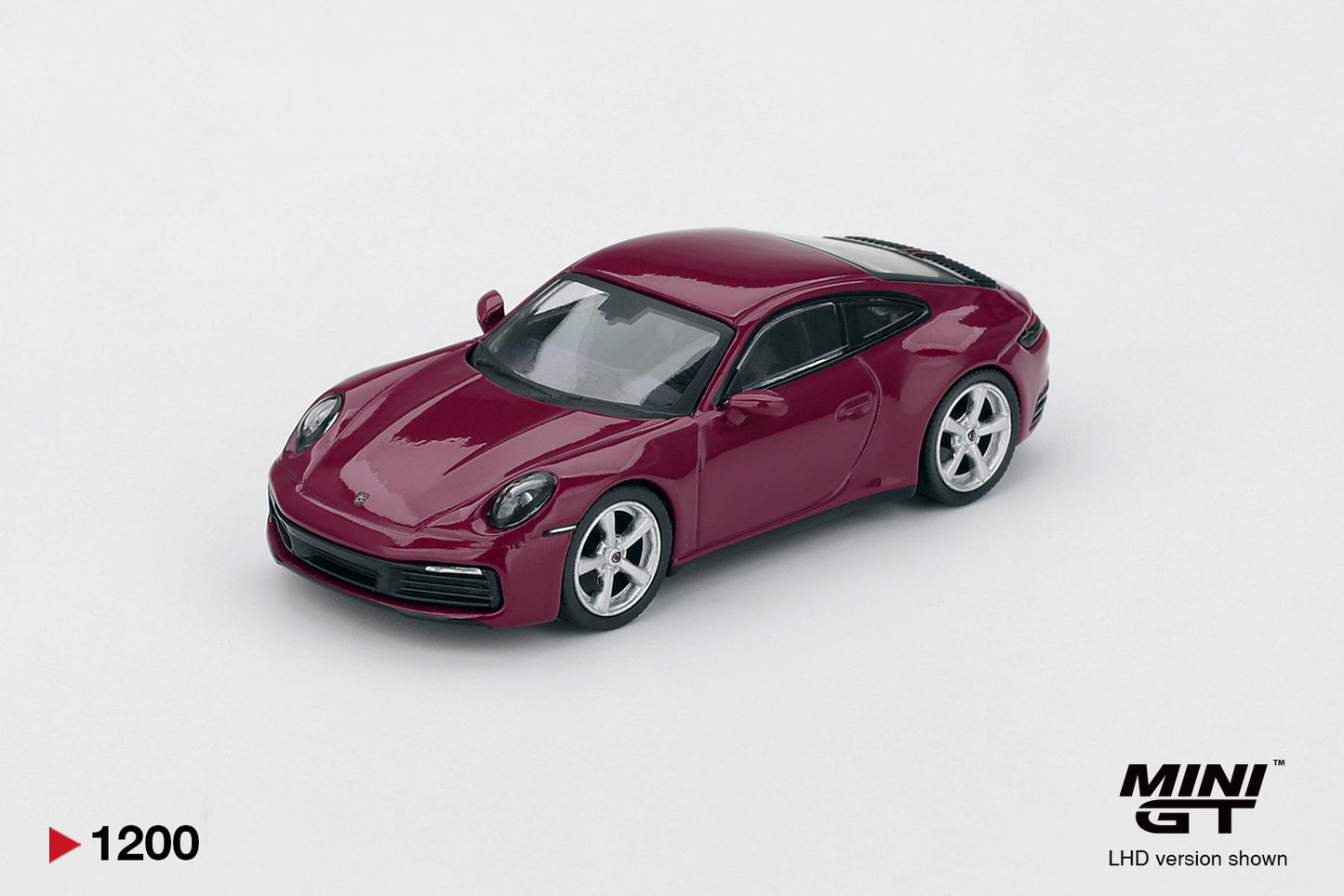 MINI GT Porsche 911 (992.1) Rubystone Red (4x Set) | 1235 - PRE ORDER