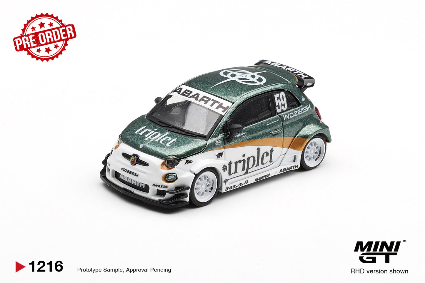 MINI GT Abarth 595 LB Works TY Edition | 1216 - PRE ORDER