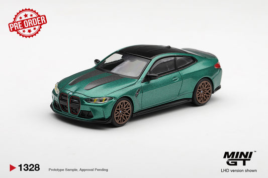 MINI GT BMW M4 CS Frozen Isle of Man Green Metallic | 1328 - PRE ORDER