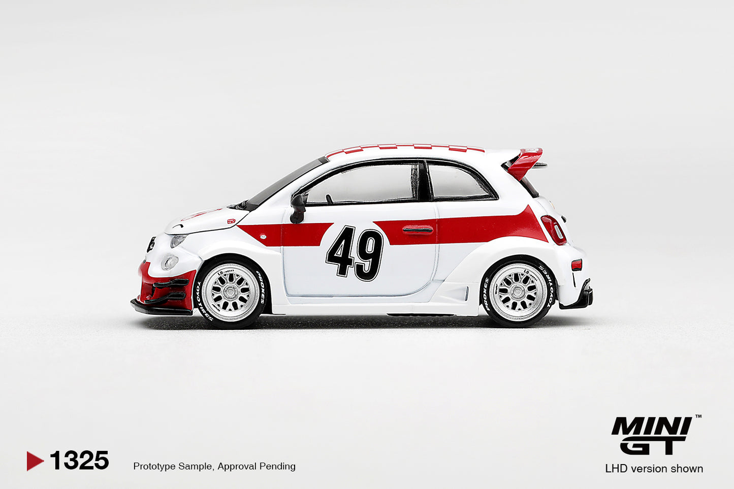 MINI GT Abarth 595 LB-Works x Abas Works 1000 TC Tribute | 1325 - PRE ORDER