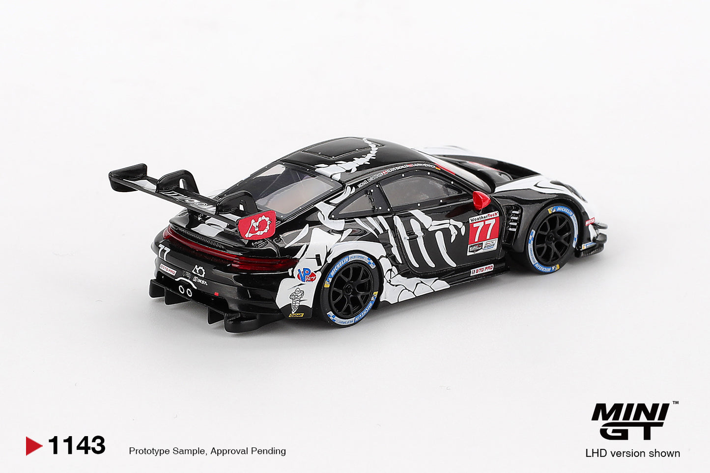 MINI GT Porsche 911 GT3-R #77 AO Racing Petit Le Mans | 1143