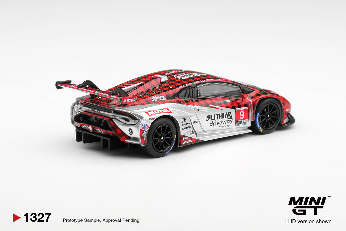 MINI GT Lamborghini Huracan GT3 EVO2 #9 Pfaff Motorsports 2025 IMSA WeatherTech GTD Pro | 1327 - PRE ORDER