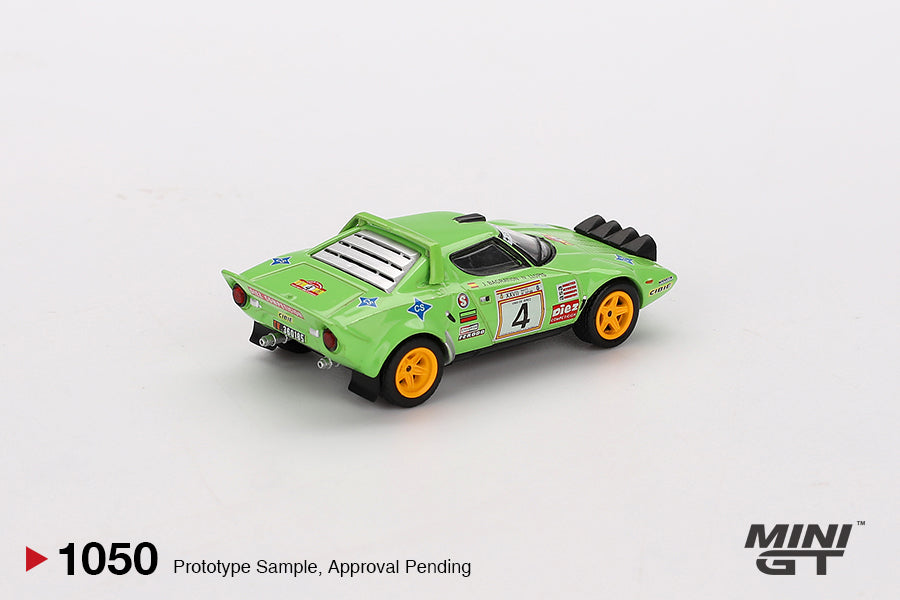 MINI GT Lancia Stratos HF #4 1979 Spanish Rally Champion | 1050