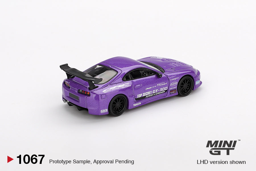 MINI GT Toyota Supra (A80) Top Secret GT-300 Top Secret Purple | 1067