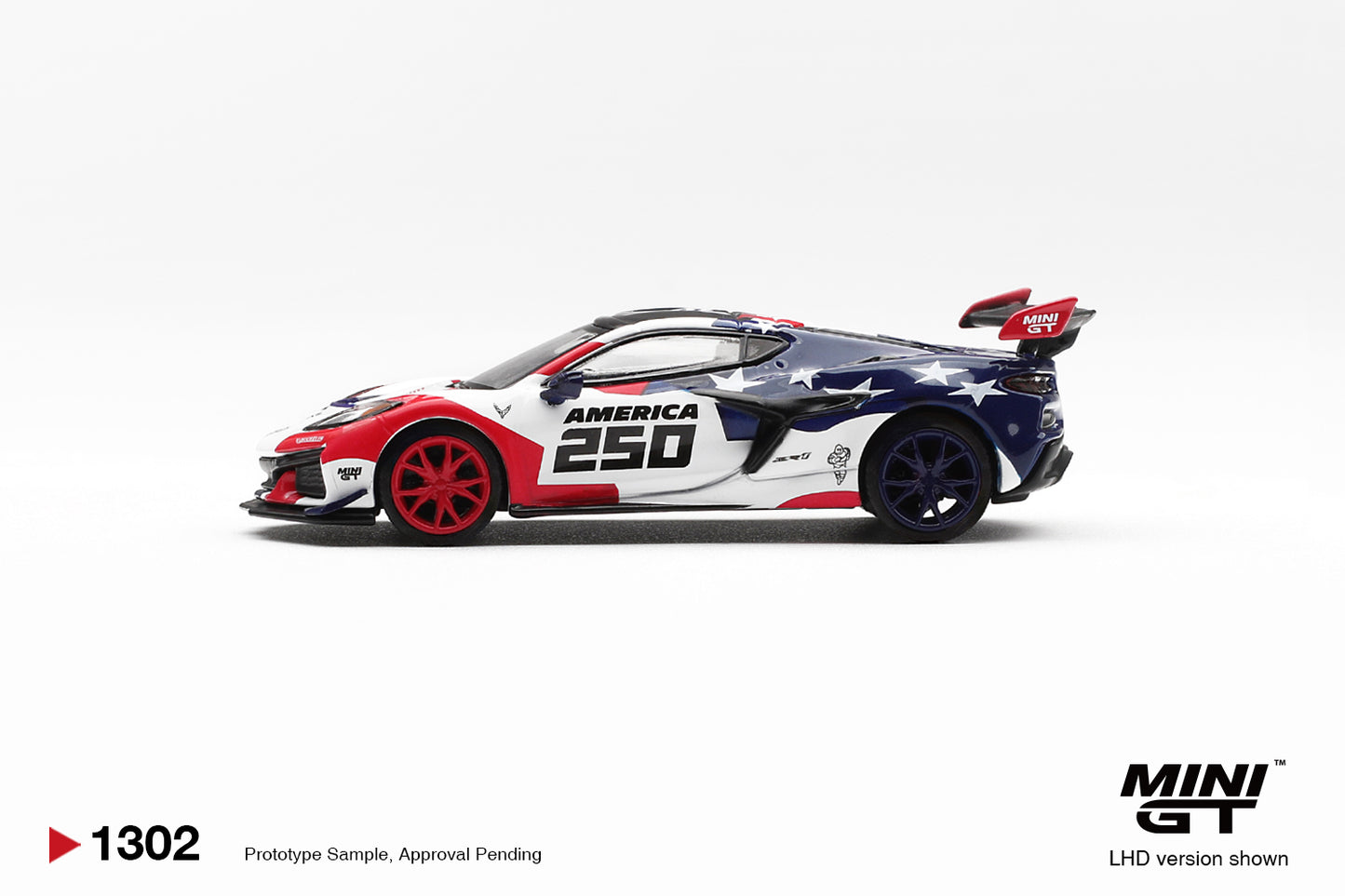 MINI GT Chevrolet Corvette ZR1 America 250 USA Exclusive | 1302 - PRE ORDER