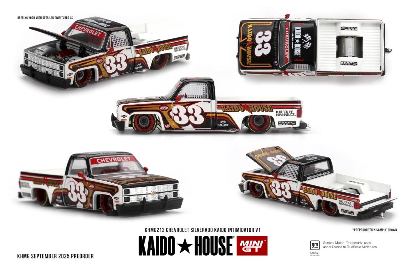 MINI GT Chevrolet Silverado Pick-Up #33 Intimidator V1 1980 | KHMG212 Kaido House