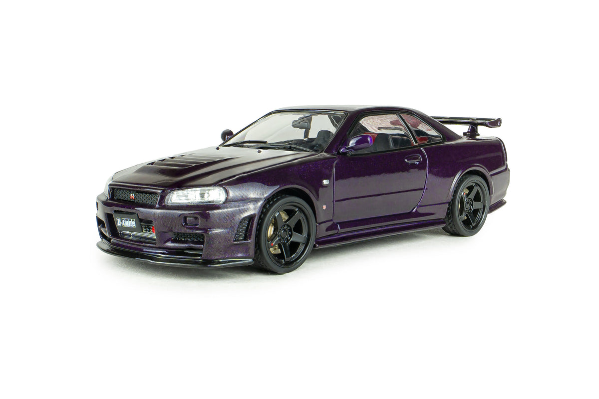 SOLIDO Nissan Skyline GT-R (BNR34) NISMO 2005 | Midnight Purple 1:43