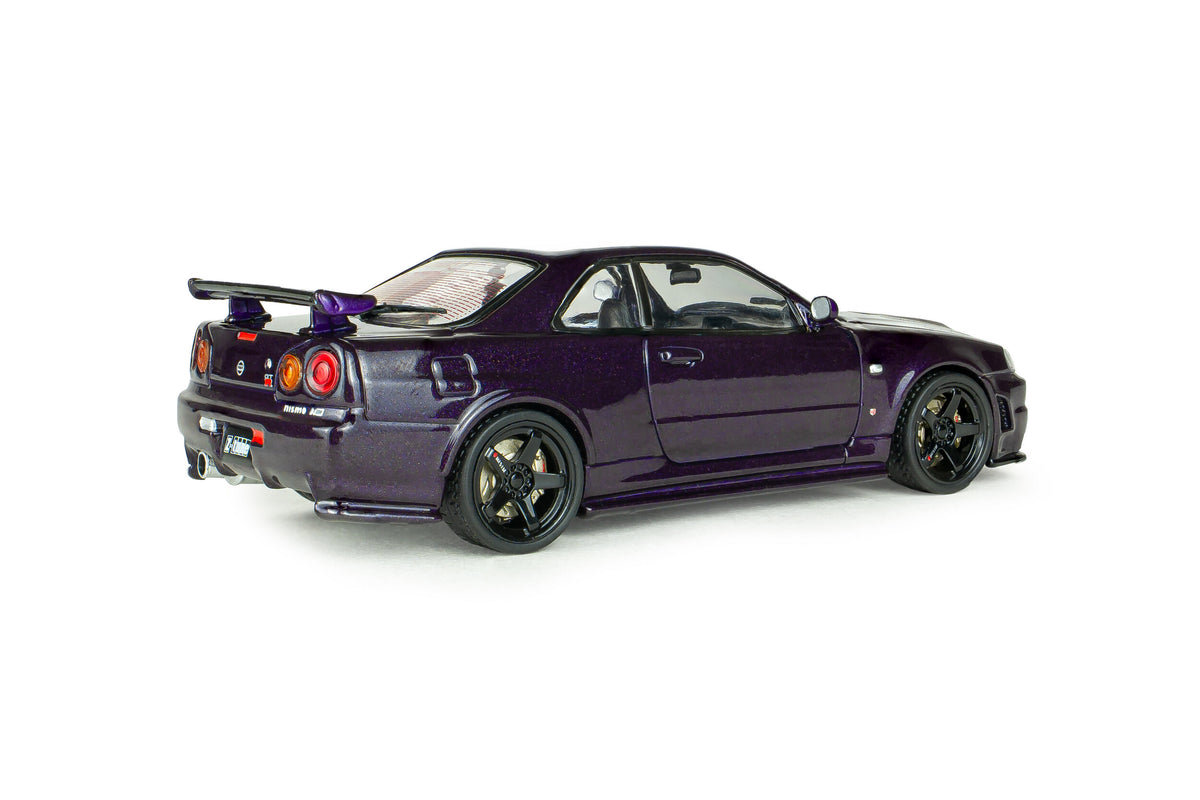 SOLIDO Nissan Skyline GT-R (BNR34) NISMO 2005 | Midnight Purple 1:43