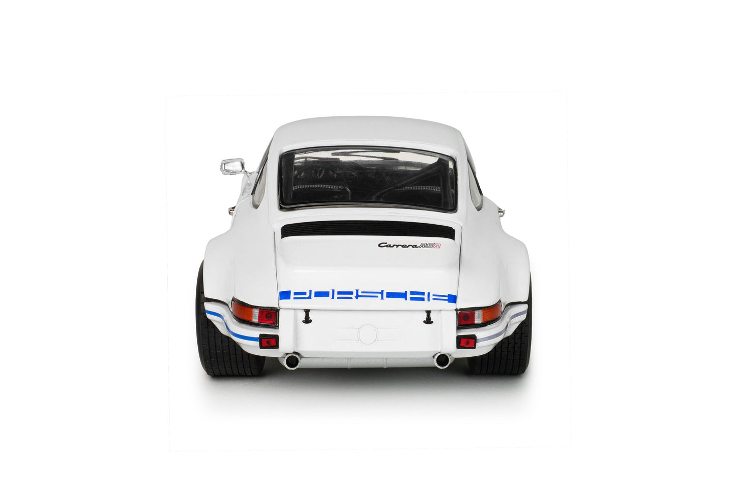 SOLIDO Porsche 911 RSR 1973 | White / Blue Carrera Stripes 1:18