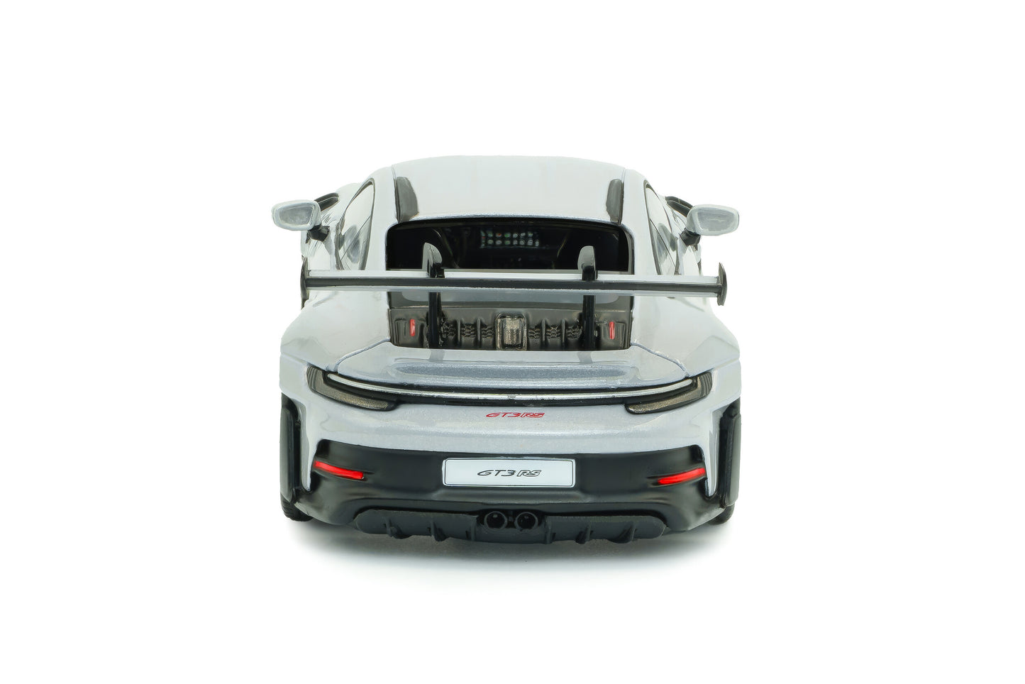 SOLIDO Porsche 911 (992) GT3 RS | Ice Grey Metallic w/Pyro Red 1:43