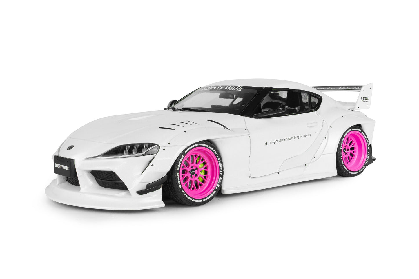 SOLIDO Toyota GR Supra Liberty Walk 2025 White Pink | 1:18